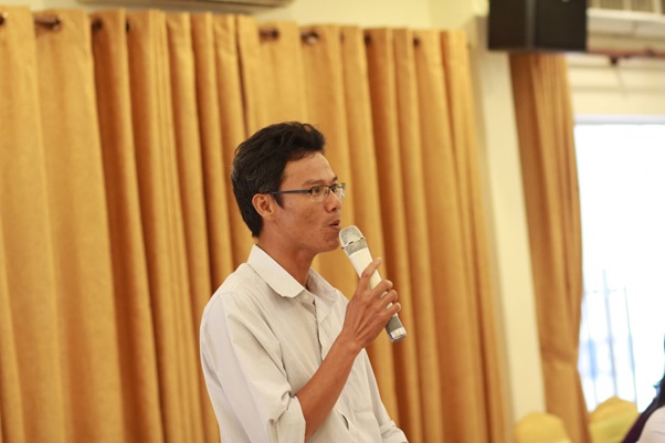 Ông Trường – đại diện Công đoàn của doanh nghiệp tại Đồng Nai, chia sẻ thông tin về tình hình lao động và lao động nữ di cư